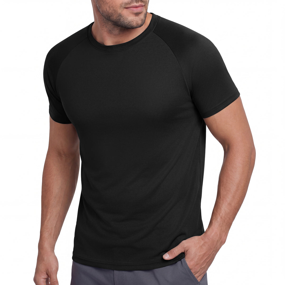 Workout Shirts Quick for Men Quick Dry Moisture Wicking T-Shirts